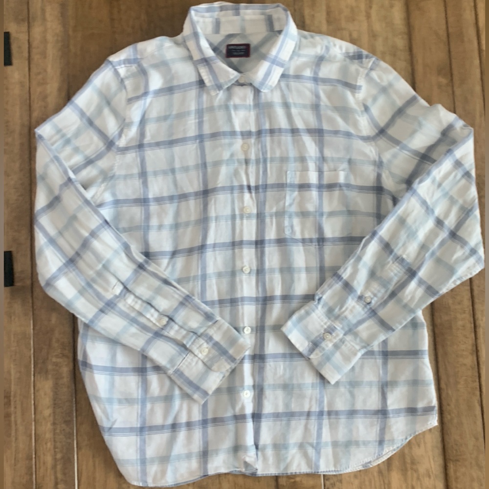 UNTUCKit Womens Light Weight Plaid Button Down